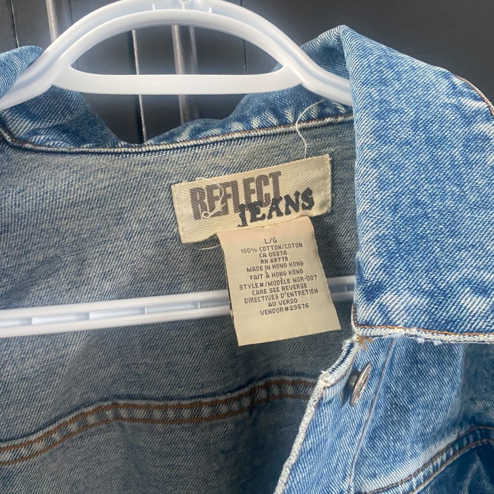 Large Reflect Jeans Denim Jacket - Picture 3 of 3